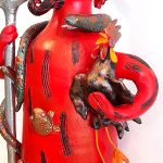 Diabo com Galo de Barcelos - Irmãos Baraça (artesanato Barcelos) - Image 3