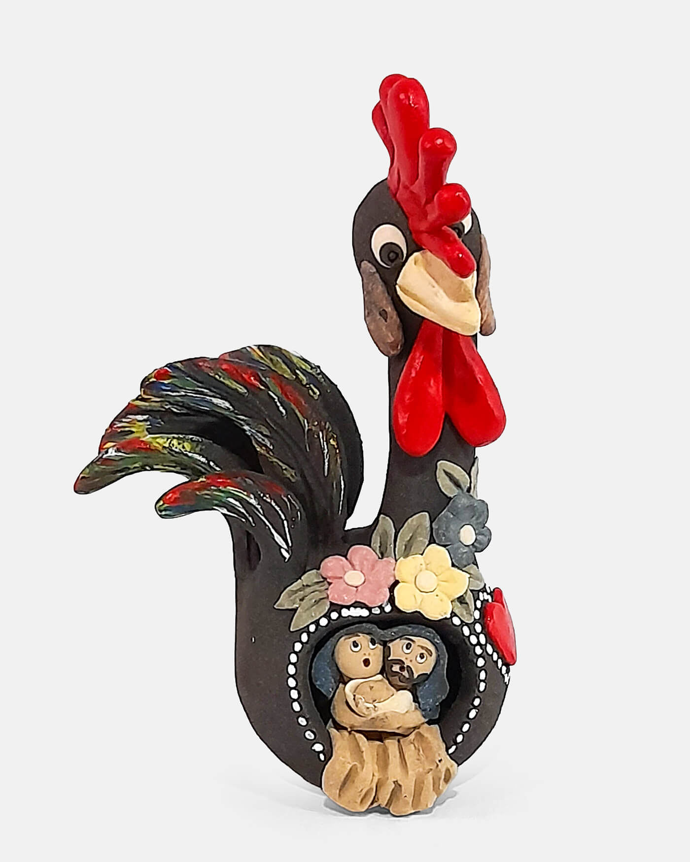 Presépio dentro do Galo  - Jesus Pias ( artesanato Barcelos )