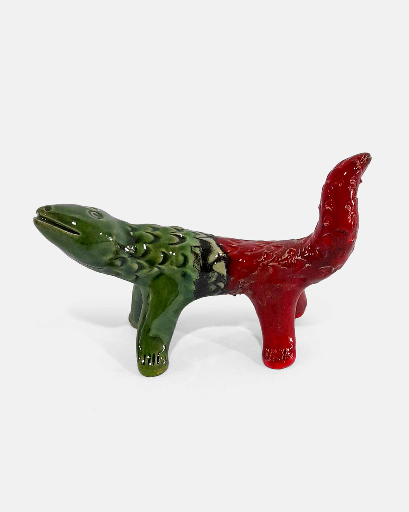 Lagarto Verde/Vermelho - António Ramalho (artesanato Barcelos)